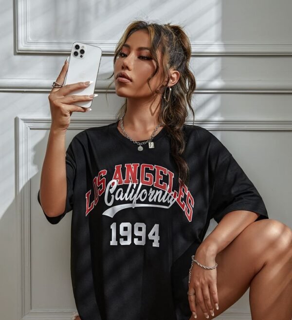 California 1984 Letter Graphic Drop Shoulder Tee